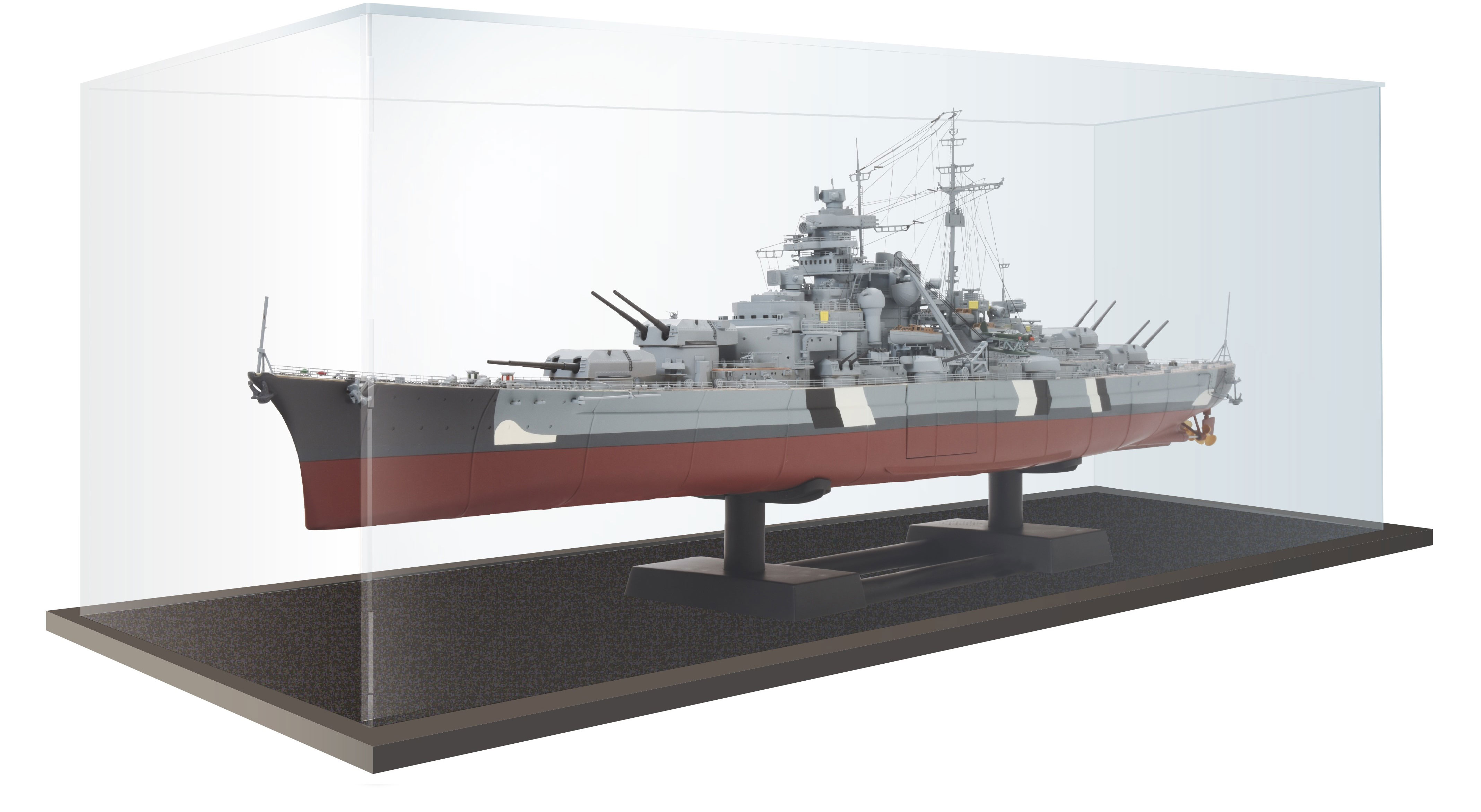 Schlachtschiff Bismarck – Vitrine aus Acrylglas